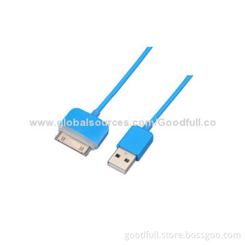8-different Colors Design 1/2/3m Cable for iPhone 4